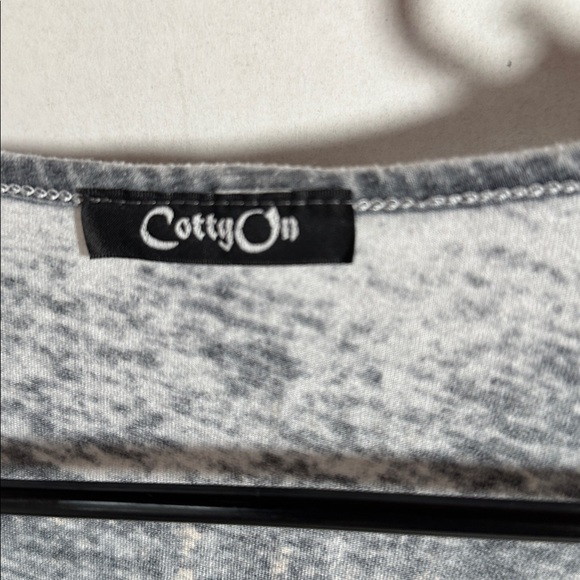 Cottyon gray y2k burnout tee shirt size medium - Picture 2 of 6